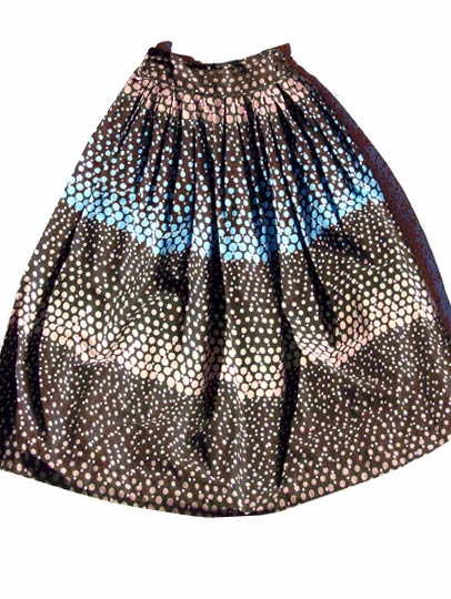 vintage 50s polka-dot cotton skirt